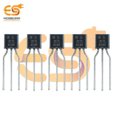 LM317L Low Current Three Terminal Adjustable Positive Voltage Regulator Pack of 5